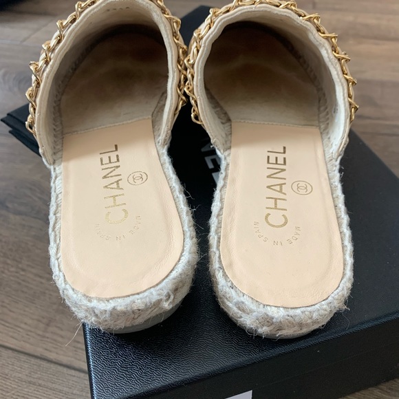 Chanel Quilted CC Espadrilles Mules - Picture 2 of 14